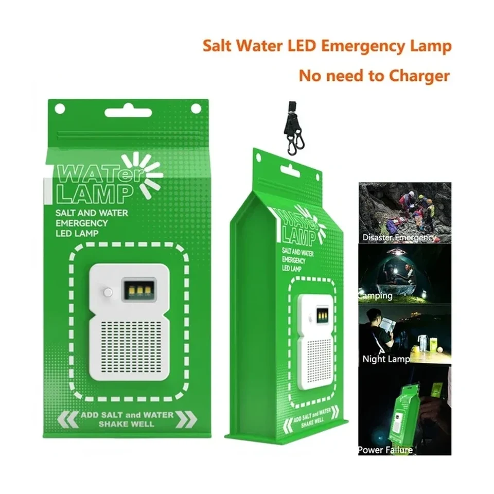 Lámpara LED portátil de agua salada