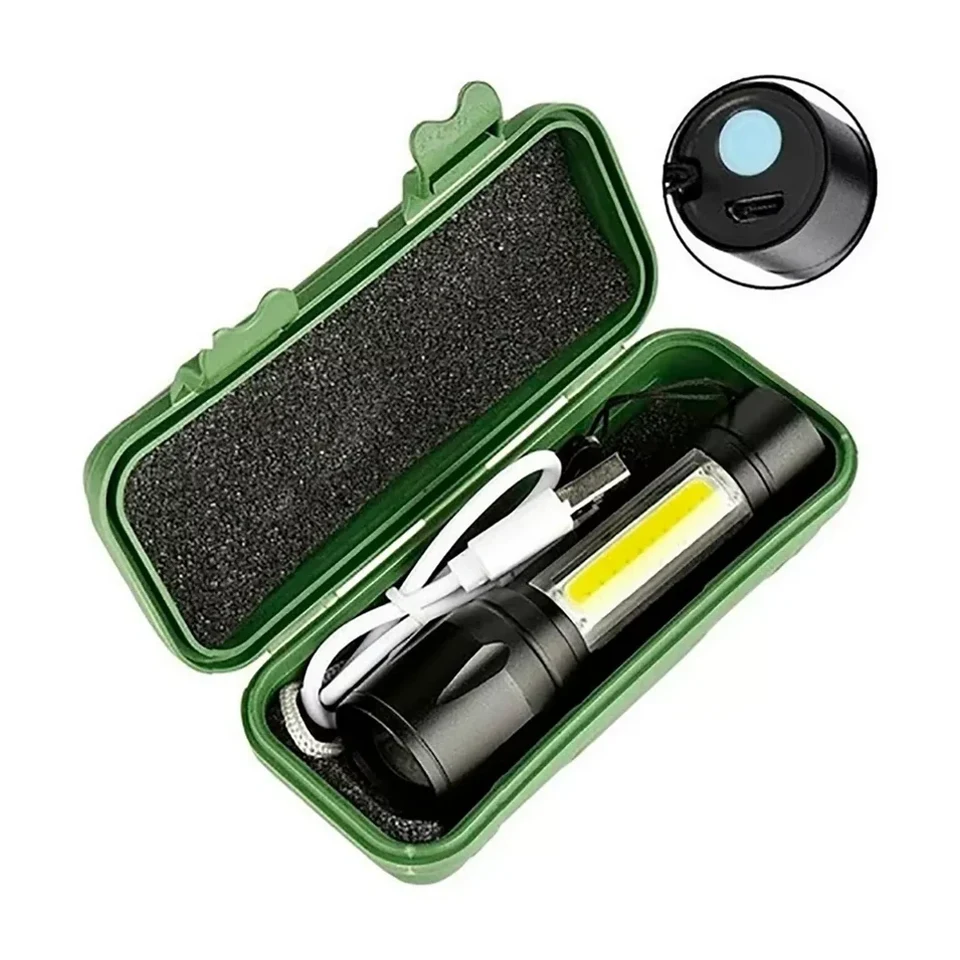 Linterna recargable por USB