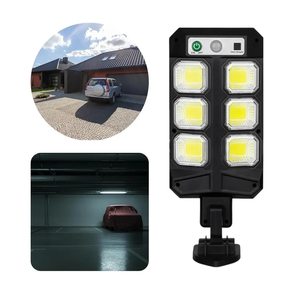 Luz solar de pared con mando y 72 LED