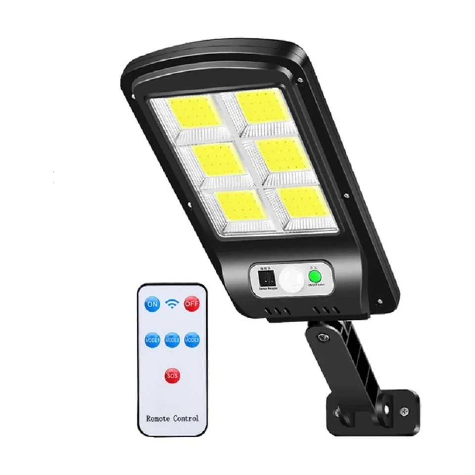 Luz solar LED con mando y sensor de movimiento