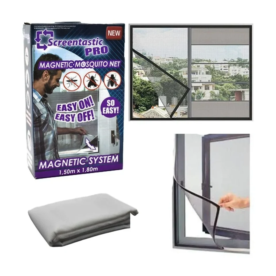 Malla magnética antimosquitos para ventana