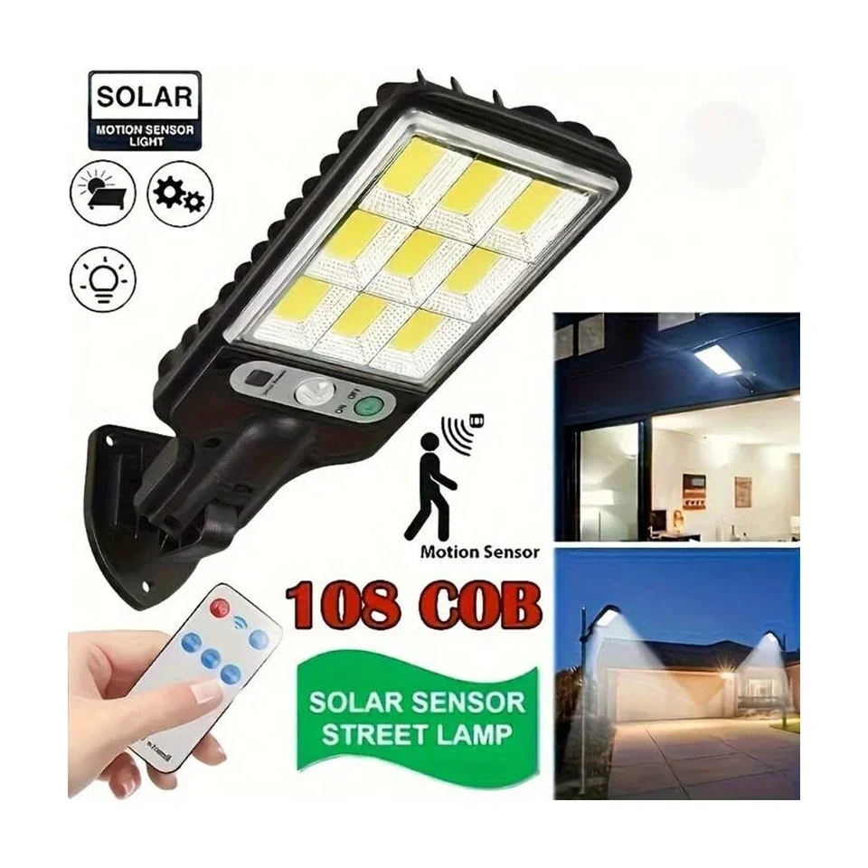 Mini luz solar LED con mando y sensor